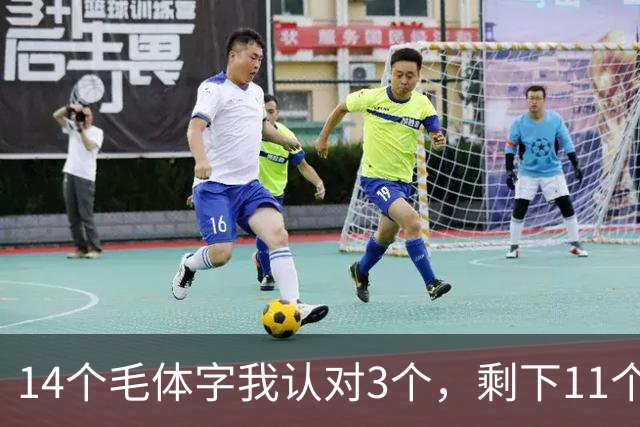 14个毛体字我认对3个，剩下11个交给你了！写大字时手臂幅度变大，细笔画怎么做到收放自如？